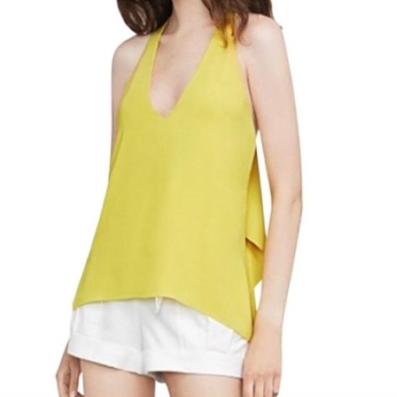 BCBG, “Jazzie” Draped Halter Top, Size XXS (fits a size larger), Dark Lime, NWT - Picture 5 of 5